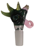 Benwa Glass - 14mm UV Creature's Eye Worked Bowl (1 Hole) - Designs Available