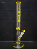 EHLE Glass - 20.5" Straight Tube Bong w/ Matching Ice Pinches, Matching Downstem & Matching Bowl - Colors Available - $750