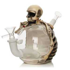 Lit Glass - 6" Silicone Skeleton Bubbler