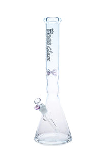 HOSS Glass - 18" Beaker Bong w/ Colored Ice Pinch - Colors Available - Y042A5 - $200