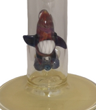 Kahuna Glass - 18" Accented Dual Stemline Bong - Amber Purple