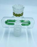 Cheech Glass - 6" Build-a-Bong Middle T Perc - Colors Available