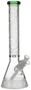 Cheech Glass - 16" Sandblasted Beaker Bong - Green