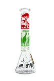 Cheech Glass - 15" 7mm Safari Beaker Bong - Colors Available