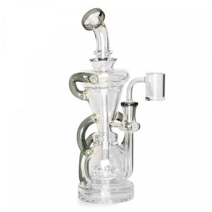 Gear Premium - 10" Crystal Glide Triple Uptake Recycler Rig - Colors Available