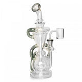 Gear Premium - 10" Crystal Glide Triple Uptake Recycler Rig - Colors Available