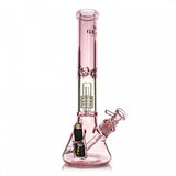 Gear Premium - 15.5" 7mm Sidekick Beaker Bong w/ Built In Lighter Holster & Barrel Perc - Colors Available