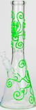 15.5" Glow In The Dark Octopus Beaker Bong - Colors Available