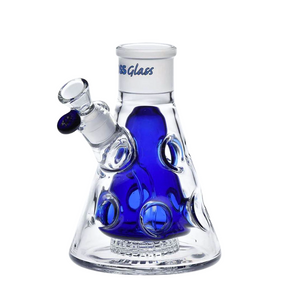 HOSS Glass - Holey Beaker Base - Build-a-Bong - Blue