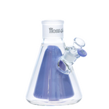 HOSS Glass - Double Wall Beaker Base - Build-a-Bong - Transparent Black