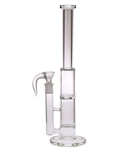 Hydros Glassworks - 13" Honeycomb To Cyclone Perc - Clear