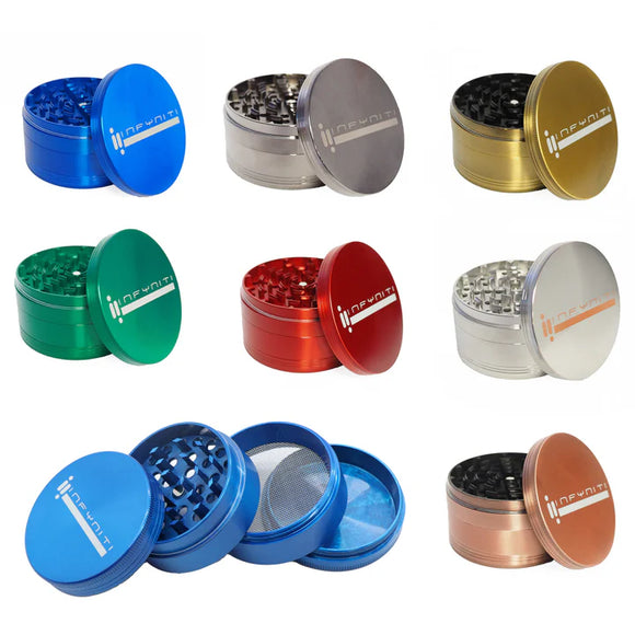 Infyniti - Big Zinc Grinder 4-Piece 100mm - Colors Available