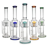 15" Stemline to Tree Perc Straight Bong - Colors Available