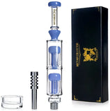 Phoenix Star Glass - 10" Double Tree Perc Nectar Collector - Colors Available
