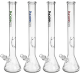 Phoenix Star Glass - 16½" Clear Beaker Bong - Label Colors Available