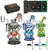 Phoenix Star Glass - 6" Recycler Rig Gift Set - Black