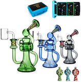 Phoenix Star Glass - 7" Recycler Rig Gift Set - Blue