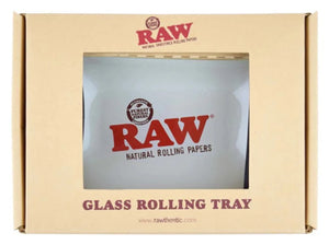 Raw - Frosted Glass Mini Rolling Tray - 6" x 4"