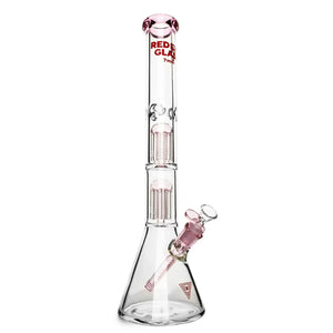 Red Eye Glass - 18" 7mm Wildwood Beaker Bong w/ Double Tree Perc's - Colors Available