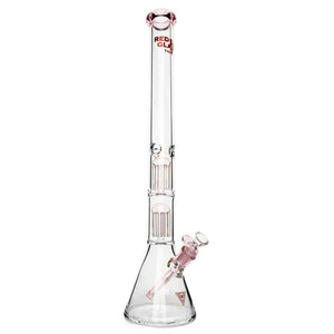 Red Eye Glass - 24" 7mm Wildwood Beaker Bong w/ Double Tree Perc's - Pink