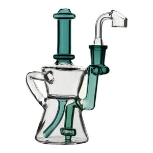 Red Eye Glass - 6" Knight Recycler Rig w/ Banger - Teal