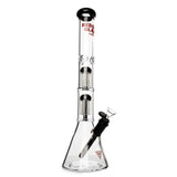 Red Eye Glass - 18" 7mm Wildwood Beaker Bong w/ Double Tree Perc's - Colors Available