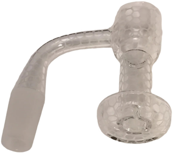 14mm Quartz Banger Male 90° Etched Terp Slurper - Honeycomb
