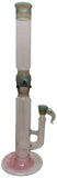 Kahuna Glass - 19" Scalien Head Straight Bong w/ Matching Bowl (4 Hole) - Colors Available