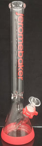 Jerome Baker - 16" Beaker Bong w/ Silicon Bumper - Red