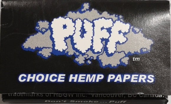 Puff Single Wide Rolling Papers 100 Per Pack