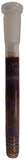 KOBB Glass - 4½" 18mm to 14mm Colored 360° Gridded Open End Downstem - Amber Purple