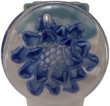 Benwa Glass - 18mm Colored Bowl w/ Flower Marble (4 Hole) - Colors Available