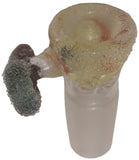 Benwa Glass - 18mm Colored Bowl w/ Designed Handle (4 Hole) - Colors & Handle Designs Available