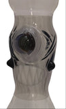 Kahuna Glass - 16¾" Scalien Beaker Bong w/ Matching Stem & Bowl (1 Hole) - CFL Purple