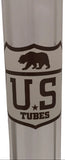 Us Tubes - 10" Beaker Base w/ 10mm Bowl - Brown & White Label