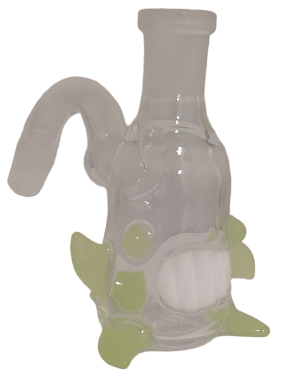 Kahuna Glass - 14mm 45° Dry Ash Catcher - Green
