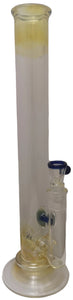Terry Boake Glass - 15" 18mm Fumed Accented Stemline Bong w/ Coral Reef Marble & Nub Bowl (1 Hole) - Blue