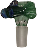 Terry Boake Glass - 14mm Sculpted Handle Bowl (1 Hole) - Designs Available