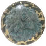 Benwa Glass - 14mm Colored Bowl w/ Flower Marble Handle (1 Hole) - Colors Available