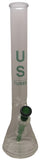 US Tubes - 18" Beaker Bong w/ 14mm Bowl - Colors Available