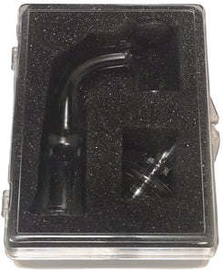 18mm Quartz Banger Female 90° Flat Top w/ Carb Cap & Case