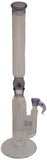 Kahuna Glass - 19½" Scalien Head Straight bong w/ Matching Bowl (4 Hole) - Colors Available