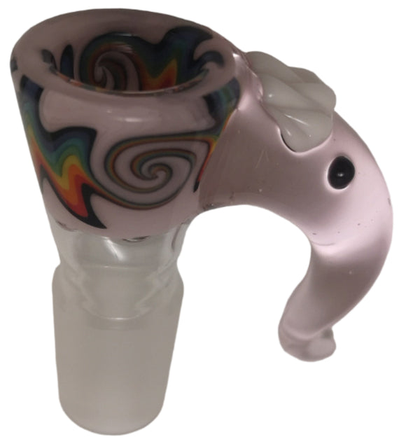 Kahuna Glass - 18mm Wig Wag Bowl (4 Hole) - Colors Available