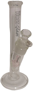 Hoss Glass - 12" Straight Bong w/ 29mm Tree Perc Stem - Pink