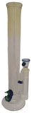 Terry Boake Glass - 14" 18mm Fumed Accented Stemline Bong w/ Seahorse & Nub Bowl (4 Hole) - Blue