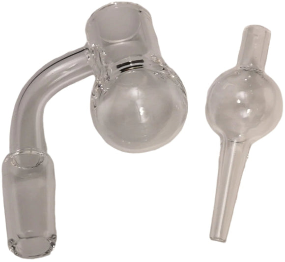 14mm Quartz Banger Set Male 90° Round Bottom w/ Carb Cap