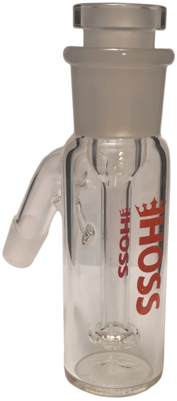 Hoss Glass - 18mm Clear Ash Catcher w/ Removable Stem 29mm to 18mm - Stem Styles available
