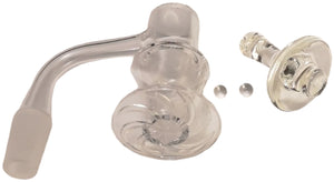 14mm Quartz Banger Set Male 90° Blender Terp Slurper w/ Carb Cap & Terp Pearls