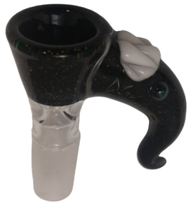Kahuna Glass - 14mm Crushed Opal Bowl (1 Hole) - Colors Available