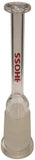 Hoss Glass - 29mm to 18mm Colored Showerhead Downstem - Sizes & Colors Available